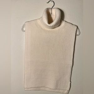 H&M Cable-knit Mock Turtleneck Sweater Vest